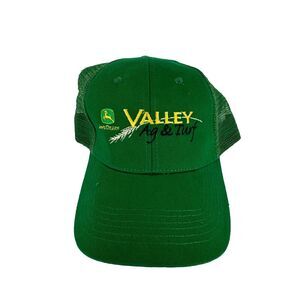 John Deere Valley Ag Turf Green Mesh‎ Baseball Cap Trucker Hat Snapback